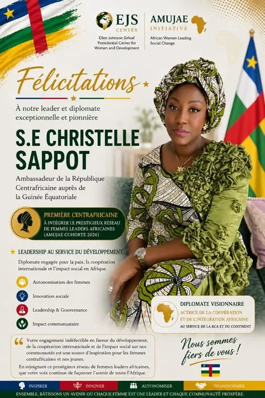 L’ambassadeur Christelle SAPPOT, est sélectionnée au sein de la 5ᵉ cohorte de l'Initiative Amujae img 20260516 wa0006