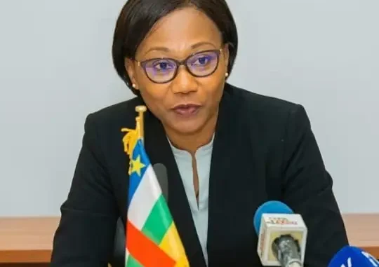 Mme Sylvie NOTEFE née BAIPO TEMON Ministre des Affaires Etrangères, de la Francophonie et des Centrafricains de l’Etranger