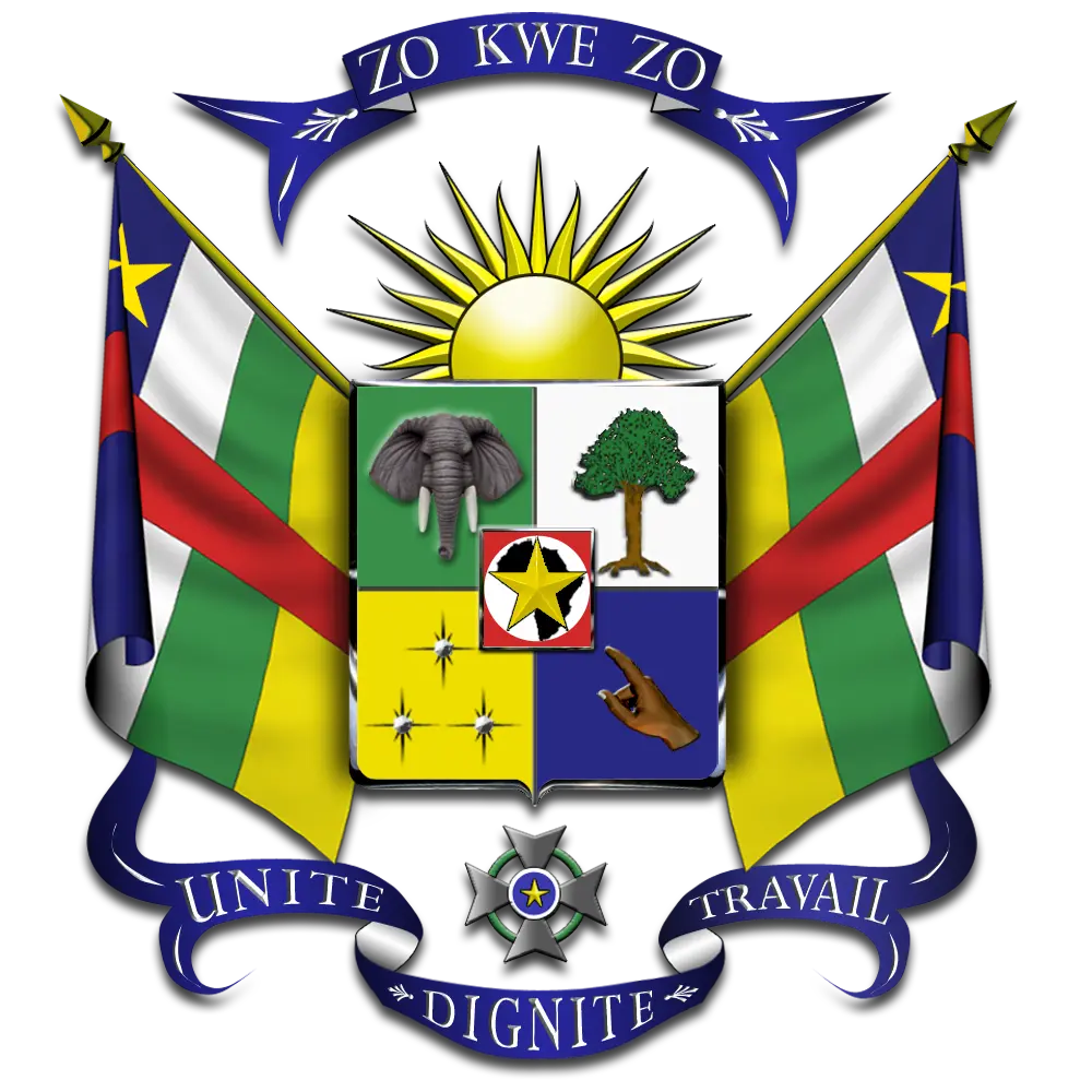 coat of arms of the central african republic new