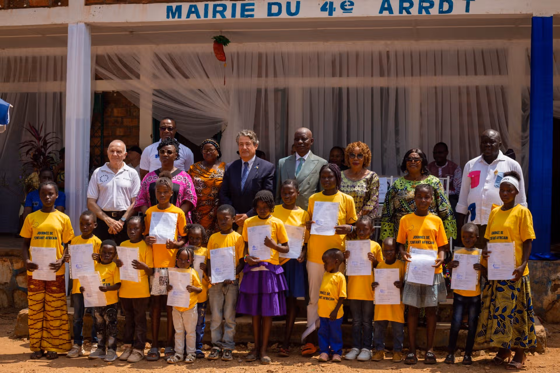 Journée internationale de l’Enfant africain : plus de 30 000 actes de naissance remis aux enfants en République centrafricaine img 20260619 wa0019