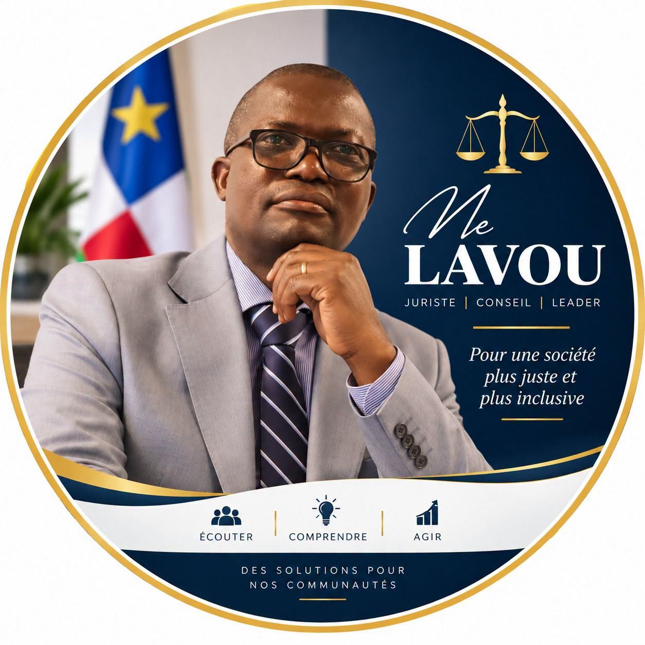 ELECTION A LA PRESIDENCE DU CONSEIL REGIONAL DU BAS-OUBANGUI : JEROME LAVOU LE CANDIDAT D'ACTION image lavou